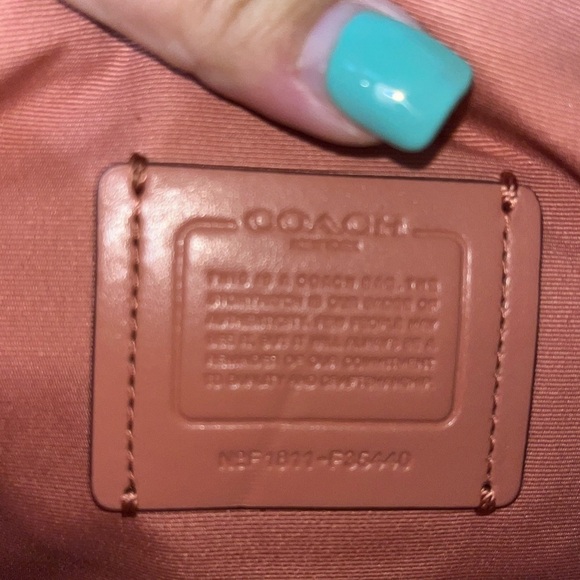 Coach Pink Camouflage Leather Crossbody w/ Adjustable Strap - Picture 6 of 13